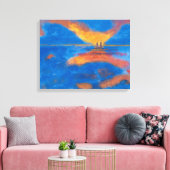 Zonneoptijd in Zee | Emil Nolde | Canvas Afdruk (Insitu (Woonkamer))