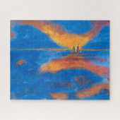 Zonneoptijd in Zee | Emil Nolde | Legpuzzel (Horizontaal)
