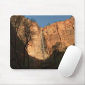 Zonneoptocht op de Riverside Walk Trail bij Zion Muismat (Met muis)