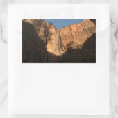 Zonneoptocht op de Riverside Walk Trail bij Zion Rechthoekige Sticker (Tas)