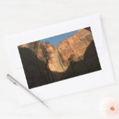 Zonneoptocht op de Riverside Walk Trail bij Zion Rechthoekige Sticker (Envelop)