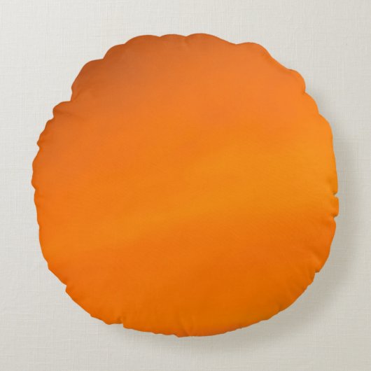 ZonneOranje Sierkussen (16 inch) Rond Kussen (Voorkant)