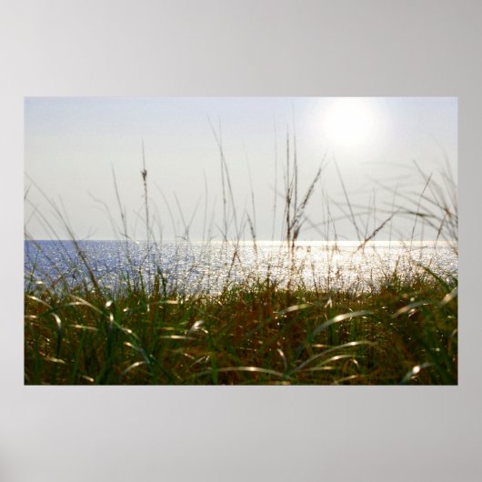 Zonneover Atlantische Oceaan Poster (Voorkant)