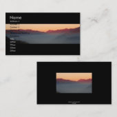 Zonneover bergen/profielkaart visitekaartje (Voorkant / Achterkant)