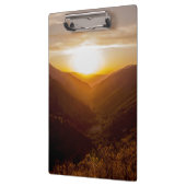 Zonneover berglandschap klembord (Links)