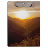 Zonneover berglandschap klembord (Voorkant)