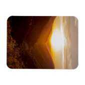 Zonneover berglandschap magneet (Horizontaal)