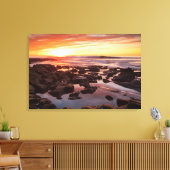 Zonneover-brede pools canvas afdruk (Insitu (Woonkamer))