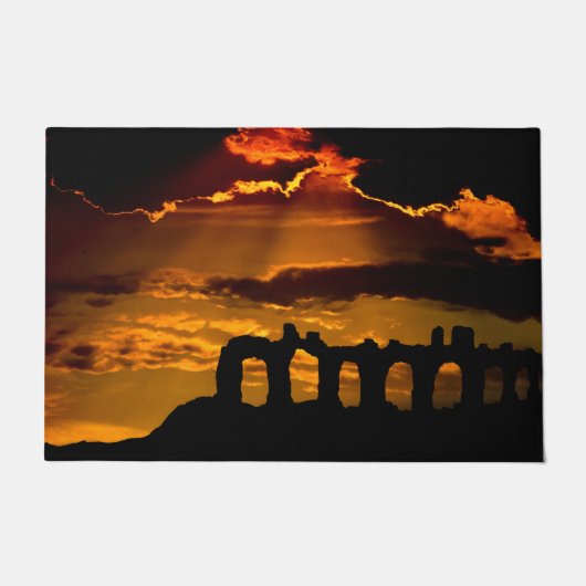 Zonneover de Vloermat van Ruins Deurmat (Voorkant)