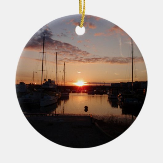 Zonneover een Marina Keramisch Ornament (Voorkant)