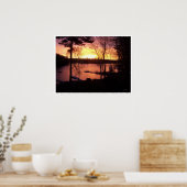 Zonneover het meer poster (Keuken)
