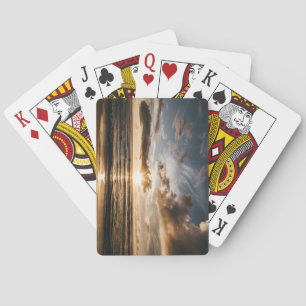 Zonneover het Zee Pokerkaarten