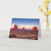 Zonneover in Monument Valley Arizona Kaart (Gele Bloem)
