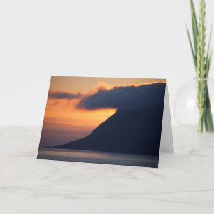 Zonneover op de kust van Alesund Kaart