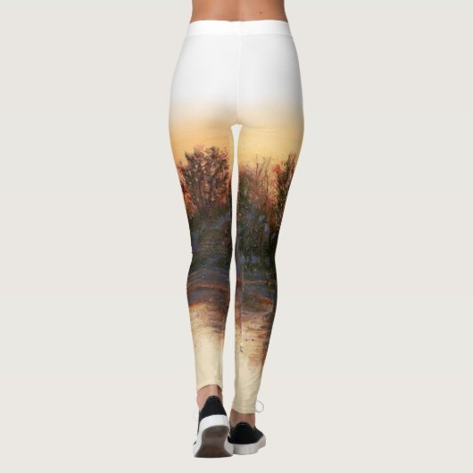 "Zonneover op de Leggings van de rivier" (Achterkant)