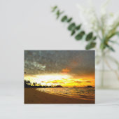 Zonneover op de Malediven Briefkaart (Staand voorkant)