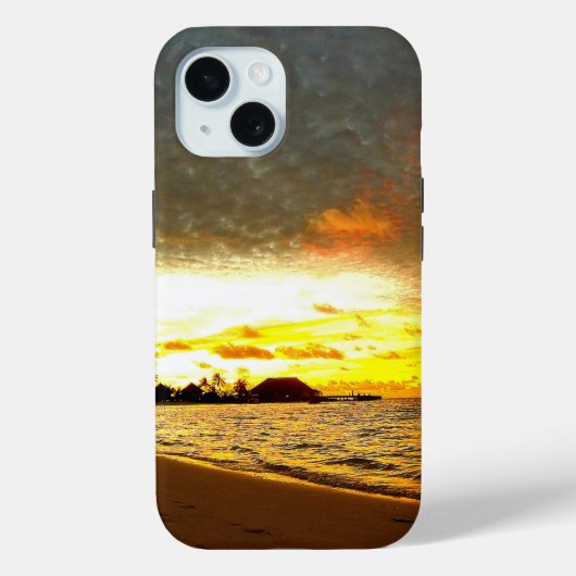 Zonneover op de Malediven Case-Mate iPhone Case (Achterkant)