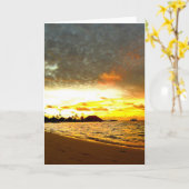 Zonneover op de Malediven Kaart (Gele Bloem)