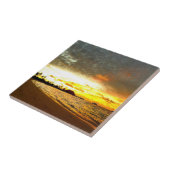 Zonneover op de Malediven Tegeltje (Zijkant)