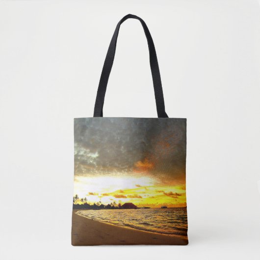 Zonneover op de Malediven Tote Bag (Voorkant)