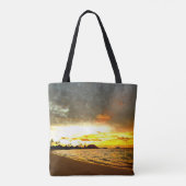 Zonneover op de Malediven Tote Bag (Achterkant)