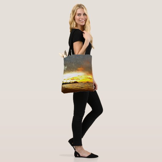 Zonneover op de Malediven Tote Bag (Op model)