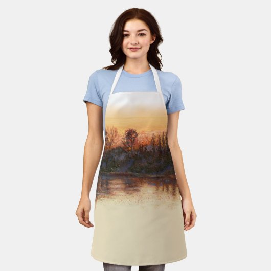 "Zonneover op het Schort van de rivier" (Gedragen)