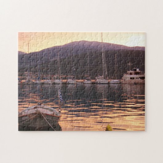 Zonneover Sami Boats (Kefalonia) Legpuzzel (Horizontaal)