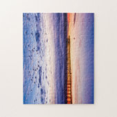 Zonneover Ventura Pier en strand Legpuzzel (Verticaal)