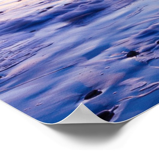 Zonneover Ventura Pier en strand Poster (Hoek)