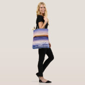 Zonneover Ventura Pier en strand Tote Bag (Op model)
