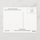 Zonneover water briefkaart (Achterkant)