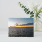 Zonneover water briefkaart (Staand voorkant)