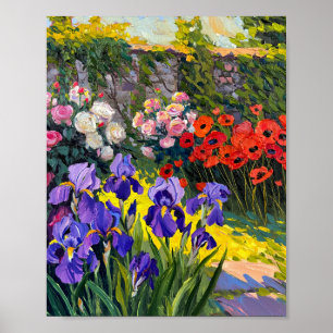 Zonneovergoten Geheime Tuin Olie Schilderij Poster