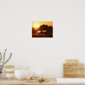 Zonnepaarden Poster (Keuken)
