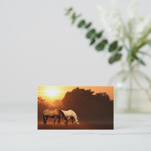 Zonnepaarden Visitekaartje (Staand voorkant)