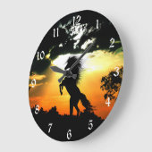 Zonnepaardesilhouet Grote Klok (Hoek)