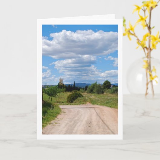 Zonnepad, landschap kaart (Gele Bloem)