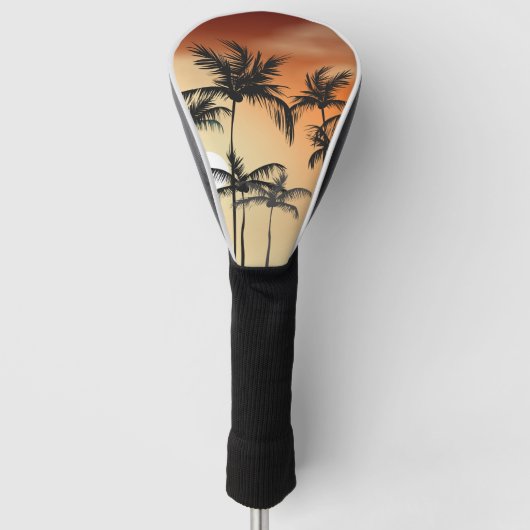 Zonnepalm Beach Summer Golfheadcover (Voorkant)