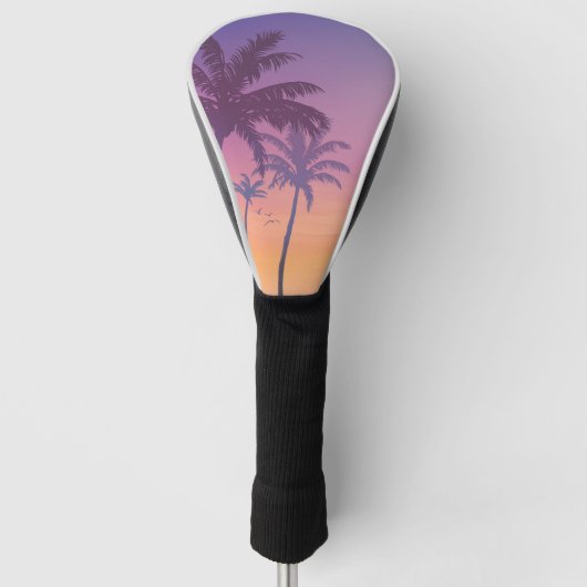 Zonnepalm Beach Summer Golfheadcover (Voorkant)