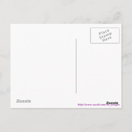 Zonnepalm Briefkaart (Achterkant)