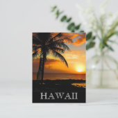 zonnepalm briefkaart (Staand voorkant)