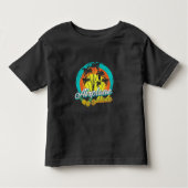 Zonnepalm Hawaii-ananas, vliegtuig met overloop Kinder Shirts (Voorkant)