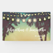 Zonnepalmbomen met een speciale banner van 3' x5' (Horizontaal)