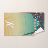 Zonnepalmboom met persoonlijke handdoeken (Handdoek)