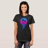 zonnepalmboom met retro t-shirt (Voorkant volledig)