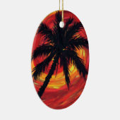 Zonnepalmen Keramisch Ornament (Rechts)