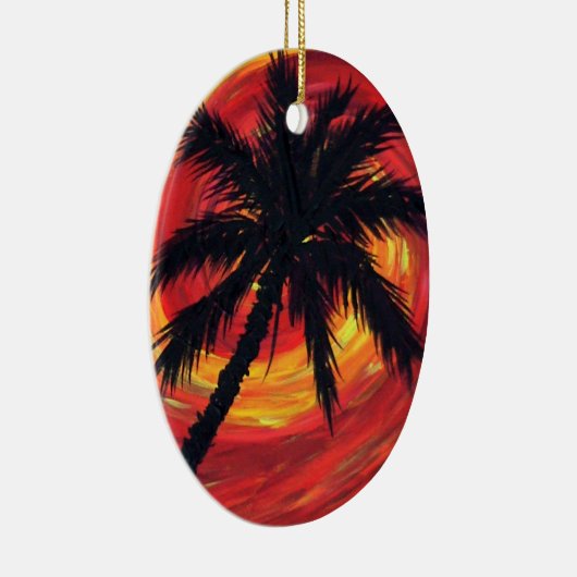 Zonnepalmen Keramisch Ornament (Rechts)