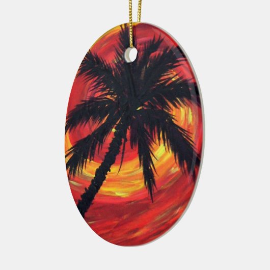 Zonnepalmen Keramisch Ornament (Links)