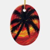 Zonnepalmen Keramisch Ornament (Voorkant)